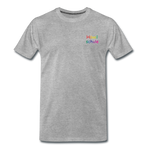 Männer Premium T-Shirt - HVL-Logo - Grau meliert