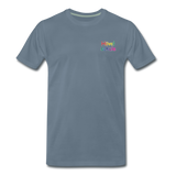 Männer Premium T-Shirt - HVL-Logo - Blaugrau