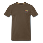 Männer Premium T-Shirt - HVL-Logo - Edelbraun