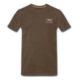 Männer Premium T-Shirt - HVL-Logo - Edelbraun