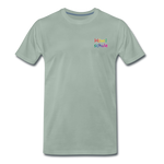 Männer Premium T-Shirt - HVL-Logo - Graugrün