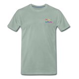 Männer Premium T-Shirt - HVL-Logo - Graugrün