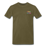 Männer Premium T-Shirt - HVL-Logo - Khaki