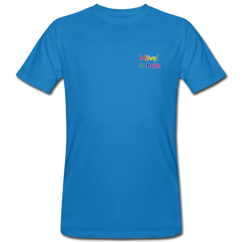 Männer Bio-T-Shirt von Continental Clothing - HVL-Logo - Pfauenblau