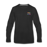 Männer Premium Langarmshirt - HVL-Logo - Schwarz