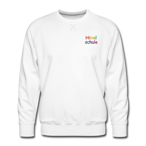 Männer Premium Pullover - HVL-Logo - Weiß