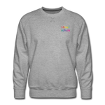 Männer Premium Pullover - HVL-Logo - Grau meliert