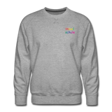 Männer Premium Pullover - HVL-Logo - Grau meliert