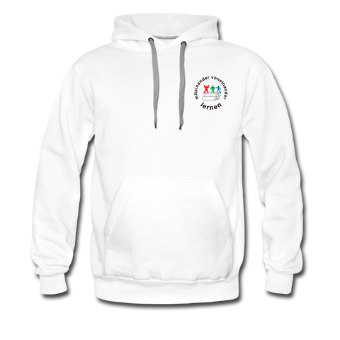 Männer Premium Hoodie - ADHSS-LOGO - Weiß